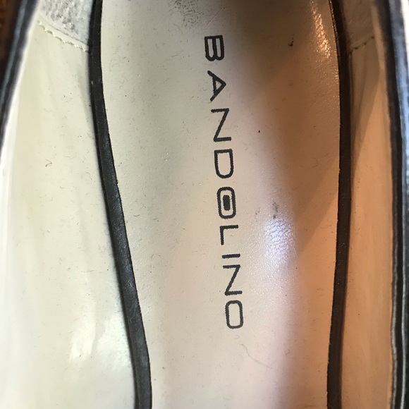 Bandolino size 8 1/2 canvas & leather heels - Picture 5 of 11